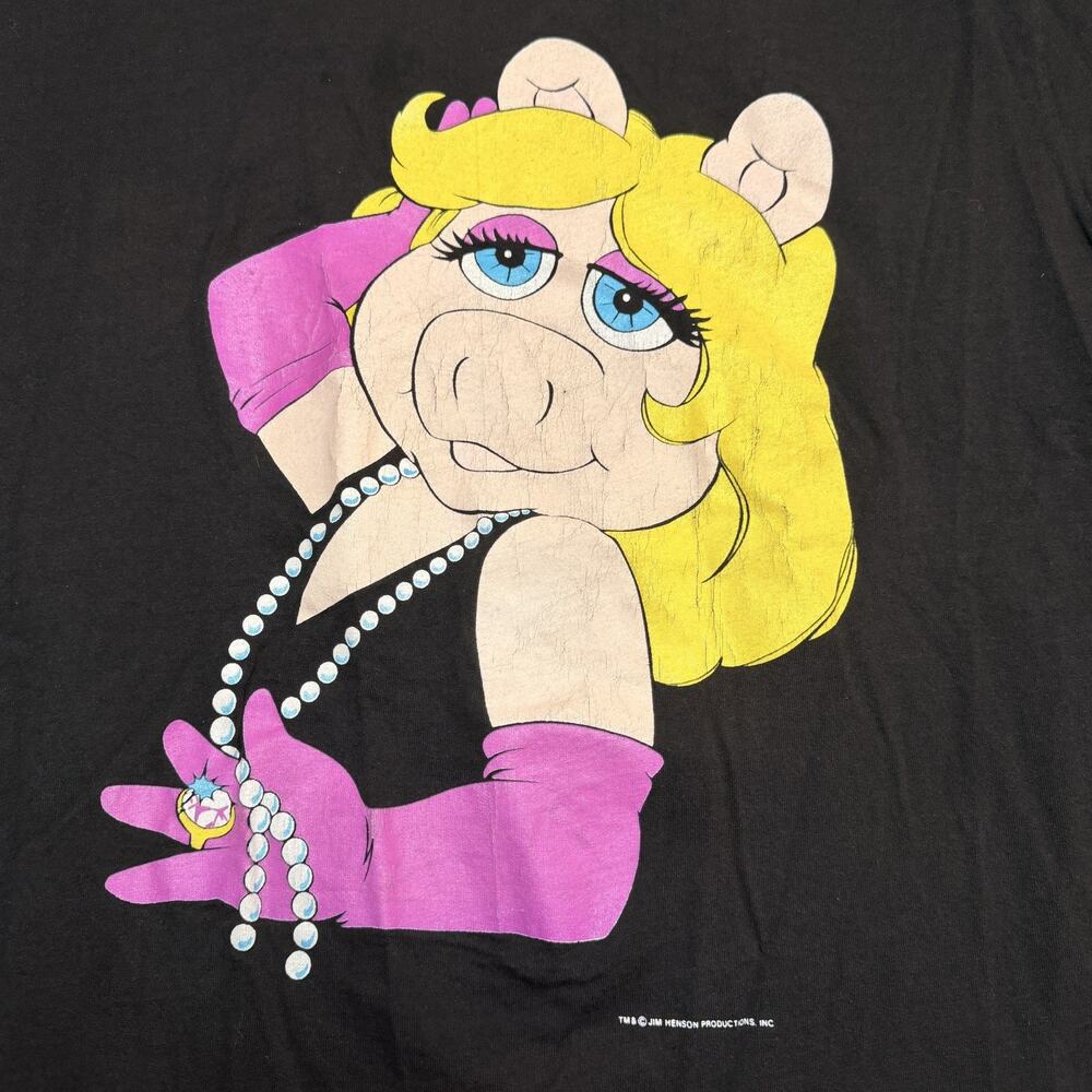 Vintage 80's HRLA Miss Piggy Muppets jim Henson CO Disney t Shirt single stitch - Picture 4 of 7